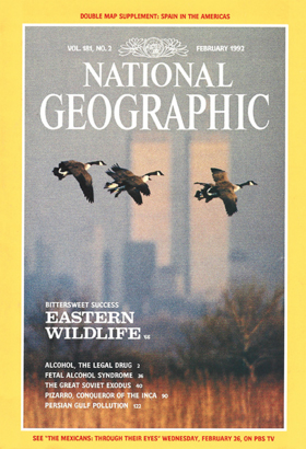 National Geographic Magazine Eastern Wildlife cover with Raymond Gehman's photograph